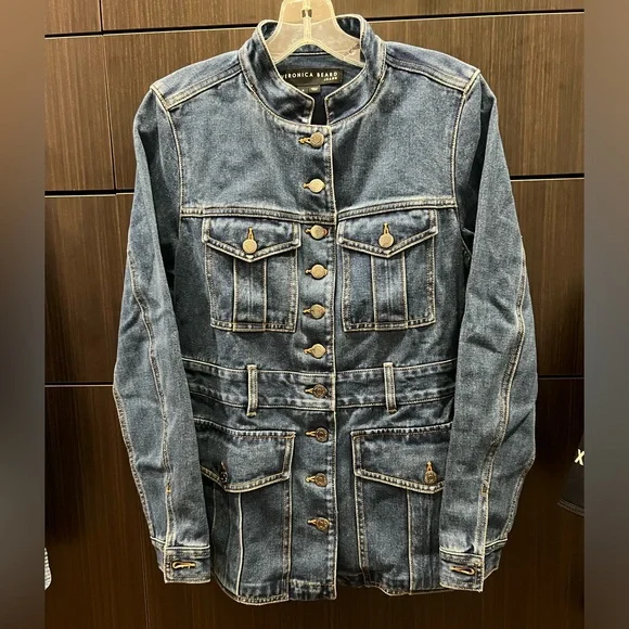 Veronica Beard Jean Tika Denim Jacket Sz S NWT - Picture 3 of 7